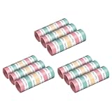 Amscan 9903734-3 - Luftschlangen Happy Birthday, 3 x 3 Packungen, pastellfarben,...