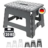 ZOLLNER Tritthocker faltbar - Klapphocker für Kinder und Erwachsene bis 120kg -...