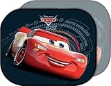 Disney Cars Auto-Sonnenblenden, 2 Stück, Kinder, 11 x 11 x 2 cm, Schwarz