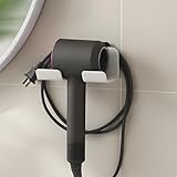 ATEWEITA Föhn Halterung ohne Bohren, Haartrocknerhalter Wandmontage zum Kleben,...