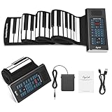 POGOLAB 88-Tasten-Roll-Up-Keyboard-Piano, wiederaufladbares Roll-Up-Piano mit 20...