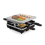 Tristar Raclette-Stein – Steingrillplatte – Grillfläche 21 x 21 cm –...