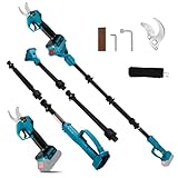 Akku Astschere Kompatibel mit Makita 18V, 2 in 1 Elektrische Gartenschere mit 2M...
