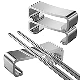 Operitacx 3er Set Edelstahl EssstäBchen Ablage, Metall LöFfel Halter,...