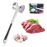 Euablfo Fleischklopfer,22cm Doppelseitiger Schnitzelklopfer Fleischklopfer...