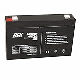 DSK 103201 - Versiegelte wiederaufladbare AGM-Bleibatterie 6V mit 7Ah. Ideal...