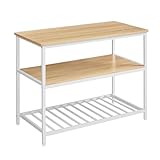 VASAGLE Küchenregal mit großer Arbeitsplatte, 3-stufiges Mikrowellenregal,...