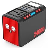 88Wh Tragbare Powerstation 80W Powerbank Akku mit 230V AC Steckdose und LED...