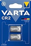 VARTA Batterien CR2 Lithium Rundzelle, 2 Stück, 3V, Spezialbatterien für...