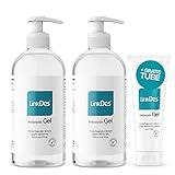 LinkDes® Antiseptik Gel 2x 500 ml | VAH gelistet | Desinfektionsgel für Hände...