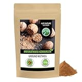 Muskatnuss gemahlen (250g), Muskatnüsse 100% naturrein, natürlich ohne...