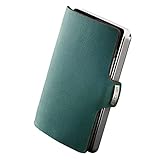 I-CLIP Original Slim Wallet - Leder Geldbörse mit Geldklammer - Glattleder Opal...