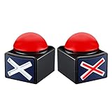 MMGGAISH Buzzer-Knopf, Buzzer mit Licht und Ton, Eltern-Kind-Spiel-Knopf,...