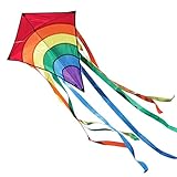 CIM Kinder-Drachen - Rainbow Eddy RED - Einleiner-Flugdrachen für Kinder ab 3...