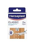 Hansaplast Classic Pflaster (2 m x 6 cm), zuschneidbare Wundpflaster mit extra...