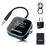 SOOMFON 2-in-1 Bluetooth 5.3 Sender Empfänger Klinke, Bluetooth Adapter...