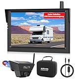 AUTO-VOX Rückfahrkamera Kabellos Solar Magnetische Rückfahrkamera Funk:...