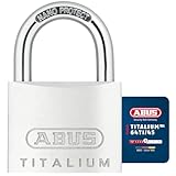 ABUS Vorhängeschloss Titalium 64TI/45 - Kellerschloss mit Schlosskörper aus...