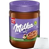 milka Haselnusscreme Brotaufstrich (600g MAXI Glas) + usy Block