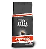 Der-Franz Espresso Kaffee, Intensität 5/5, Arabica und Robusta, ganze...