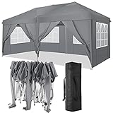 TOOLUCK Pavillon 3x6 Faltpavillon Wasserdicht Stabil Winterfest Faltbar...