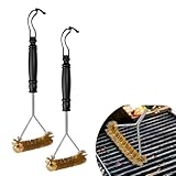 2 Stück Grillbürste Messing, Grill Reinigungsbürste Messingbürste Grill,...