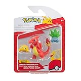 Pokémon PKW3894 - Battle Figure Set - Wattzapf, Myrapla, Glutexo, offizielles...