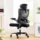 Marsail Bürostuhl Ergonomisch Schreibtischstuhl mit Verstellbarer Kopfstütze...