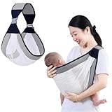 Tragetuch Baby, Tragetuch Baby Neugeboren, Verstellbaren Schnallen Babytrage,...