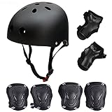 Skateboard/Skate Protektoren Set mit Helmet - Skate Helmet Knie Pads Elbow Pads...