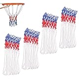 4 Stück Basketball Netz, Basketballnetz, Dauerhaft und Alle Wetter Ballnetz...