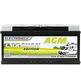 ELECTRONICX AGM Deep-Cycle-Batterie 12V 140Ah C100 Caravan Edition –...