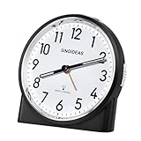 SINOIDEAS Funkwecker,Funkwecker Analog ohne Ticken, mit Nachtlicht...