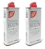 2 Stück Gut & Günstig Feuerzeugbenzin Feuerzeug Benzin 125 ml mit...