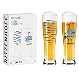 Ritzenhoff 3481007 Weizenbierglas 500 ml – 2er Set – Serie Brauchzeit Set...