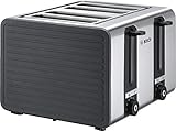 Bosch 4-Schlitz Toaster TAT7S45, mit Abschaltautomatik, mit Auftaufunktion,...