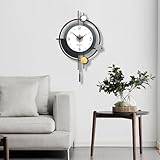 Moderne Minimalist Wanduhr, Lautlos ohne Ticks Nordischer Stil Dekorative...