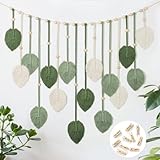 Betylifoy Makramee Wandbehang Wandteppich Groß Boho Deko Makramee Blätter...