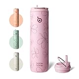 BOTTLE BOTTLE Isolierte Edelstahl Trinkflasche 750 ml mit Strohhalm, Deckel &...