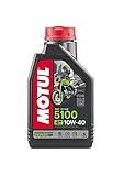 Motul 104066 Motorrad-Motoröl, 4 Takt, 10 W/40 (Teilsynth.), Anzahl 1 schwarz...