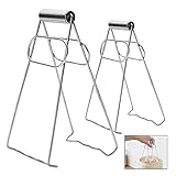 2 Stücke Edelstahl Plate Gripper Anti-hot Pot Clip Anti-hot Pfanne Clip Hot...