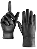 MELLIEX Lederhandschuhe Herren, Echtleder Handschuhe Touchscreen Dünne...