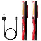 Linkax LED Arbeitsleuchte Werkstattlampe 2 Stück, Taschenlampe LED Aufladbar,...