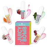 essence JUICY BOMB lip oil set 01, Lippenpflege, Mehrfarbig, acetonfrei, vegan,...