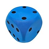 alldoro 63108 – Schaumstoff-Würfel in Blau, 15 x 15 cm, 149 g, extra weich...