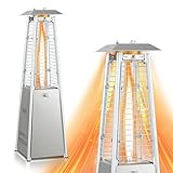 GLOBALWAY Patio Outdoor Heaters, 9500 BUT Pyramid Propan Patio Heater, 88.9 cm...