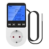 Aideepen Digitaler Temperaturregler Steckdose, 230V 16A Timer-Funktion...