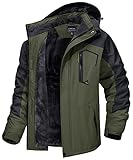 MAGCOMSEN Winterjacke Herren Wasserdicht Skijacke Winddicht Jacke Parka...