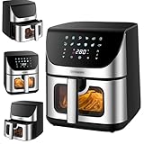 Heißluftfritteuse | 8 Liter | Heissluftfritteuse | 4 in 1 Mini Backofen |...