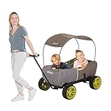 hauck Bollerwagen für 2 Kinder Eco Mobil ab 2 Jahren bis 50 kg, mit Sitzpolster...